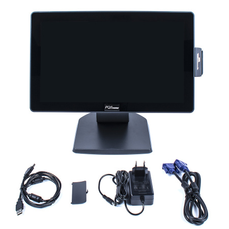 монитор сенсорный 15,6" poscenter eva-156 lite (15, 6", 16:9, 1920х1080, vga, p-cap, msr) (5156)